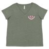 Curvy Collection Women's Fine Jersey V-Neck Tee Thumbnail