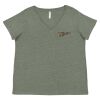 Curvy Collection Women's Fine Jersey V-Neck Tee Thumbnail