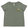 Curvy Collection Women's Fine Jersey V-Neck Tee Thumbnail