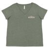Curvy Collection Women's Fine Jersey V-Neck Tee Thumbnail