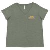 Curvy Collection Women's Fine Jersey V-Neck Tee Thumbnail
