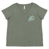 Curvy Collection Women's Fine Jersey V-Neck Tee Thumbnail