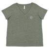 Curvy Collection Women's Fine Jersey V-Neck Tee Thumbnail