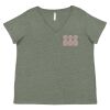 Curvy Collection Women's Fine Jersey V-Neck Tee Thumbnail