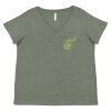 Curvy Collection Women's Fine Jersey V-Neck Tee Thumbnail