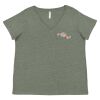 Curvy Collection Women's Fine Jersey V-Neck Tee Thumbnail