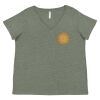 Curvy Collection Women's Fine Jersey V-Neck Tee Thumbnail