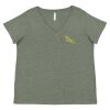Curvy Collection Women's Fine Jersey V-Neck Tee Thumbnail