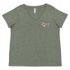 Curvy Collection Women's Fine Jersey V-Neck Tee Thumbnail