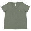 Curvy Collection Women's Fine Jersey V-Neck Tee Thumbnail