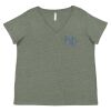 Curvy Collection Women's Fine Jersey V-Neck Tee Thumbnail