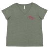 Curvy Collection Women's Fine Jersey V-Neck Tee Thumbnail