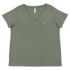Curvy Collection Women's Fine Jersey V-Neck Tee Thumbnail