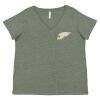 Curvy Collection Women's Fine Jersey V-Neck Tee Thumbnail