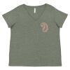 Curvy Collection Women's Fine Jersey V-Neck Tee Thumbnail