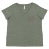 Curvy Collection Women's Fine Jersey V-Neck Tee Thumbnail