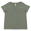 Curvy Collection Women's Fine Jersey V-Neck Tee Thumbnail