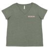 Curvy Collection Women's Fine Jersey V-Neck Tee Thumbnail