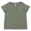 Curvy Collection Women's Fine Jersey V-Neck Tee Thumbnail