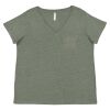 Curvy Collection Women's Fine Jersey V-Neck Tee Thumbnail