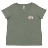 Curvy Collection Women's Fine Jersey V-Neck Tee Thumbnail