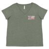 Curvy Collection Women's Fine Jersey V-Neck Tee Thumbnail