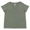 Curvy Collection Women's Fine Jersey V-Neck Tee Thumbnail