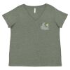 Curvy Collection Women's Fine Jersey V-Neck Tee Thumbnail