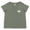 Curvy Collection Women's Fine Jersey V-Neck Tee Thumbnail