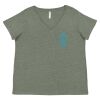 Curvy Collection Women's Fine Jersey V-Neck Tee Thumbnail