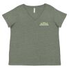 Curvy Collection Women's Fine Jersey V-Neck Tee Thumbnail
