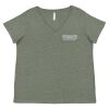 Curvy Collection Women's Fine Jersey V-Neck Tee Thumbnail