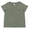 Curvy Collection Women's Fine Jersey V-Neck Tee Thumbnail