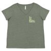 Curvy Collection Women's Fine Jersey V-Neck Tee Thumbnail