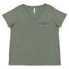 Curvy Collection Women's Fine Jersey V-Neck Tee Thumbnail
