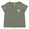 Curvy Collection Women's Fine Jersey V-Neck Tee Thumbnail