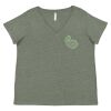 Curvy Collection Women's Fine Jersey V-Neck Tee Thumbnail