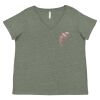 Curvy Collection Women's Fine Jersey V-Neck Tee Thumbnail