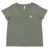 Curvy Collection Women's Fine Jersey V-Neck Tee Thumbnail