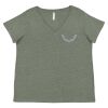 Curvy Collection Women's Fine Jersey V-Neck Tee Thumbnail