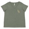 Curvy Collection Women's Fine Jersey V-Neck Tee Thumbnail