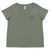 Curvy Collection Women's Fine Jersey V-Neck Tee Thumbnail