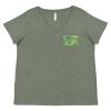Curvy Collection Women's Fine Jersey V-Neck Tee Thumbnail