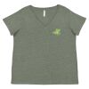 Curvy Collection Women's Fine Jersey V-Neck Tee Thumbnail