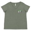 Curvy Collection Women's Fine Jersey V-Neck Tee Thumbnail