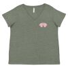 Curvy Collection Women's Fine Jersey V-Neck Tee Thumbnail