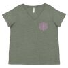 Curvy Collection Women's Fine Jersey V-Neck Tee Thumbnail