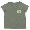 Curvy Collection Women's Fine Jersey V-Neck Tee Thumbnail