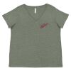 Curvy Collection Women's Fine Jersey V-Neck Tee Thumbnail