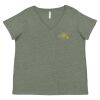 Curvy Collection Women's Fine Jersey V-Neck Tee Thumbnail